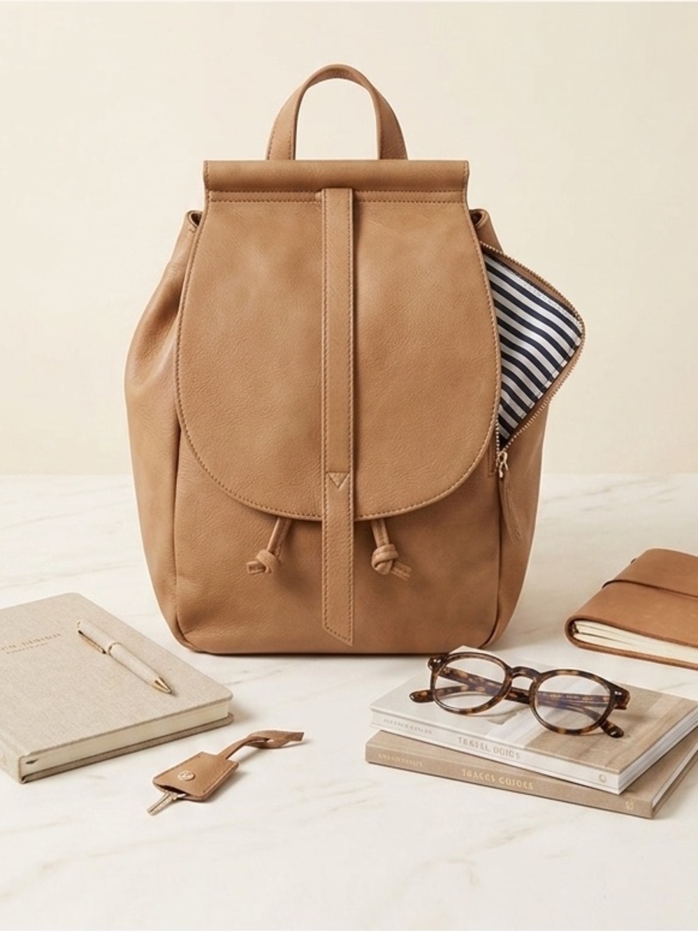 Elegant Camel Backpack